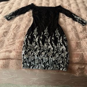 Cameo small, Black and Silver dress